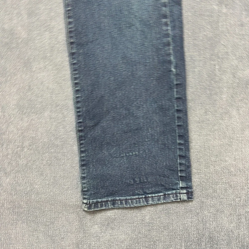 Kenneth Cole Straight Jeans Men 32x30 Blue Denim Distressed Mid Rise Medium Wash
